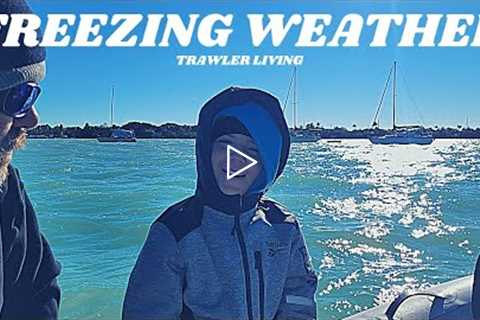 FREEZING 🥶 Winds on a Boat || Storms on Anchor || TRAWLER life || Talking From Our AFT