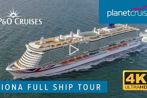 P&O Cruises Iona Full Ship Walking Tour with Beautiful Fjords views | Planet Cruise