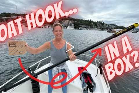 Unboxing the Revolve Carbon fiber roll-up boat hook! Coolest new boat Tech? Yup!