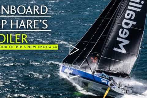 A siglehanded foiling beast for ocean racing – Pip Hare's tour of her IMOCA 60 Medallia 2
