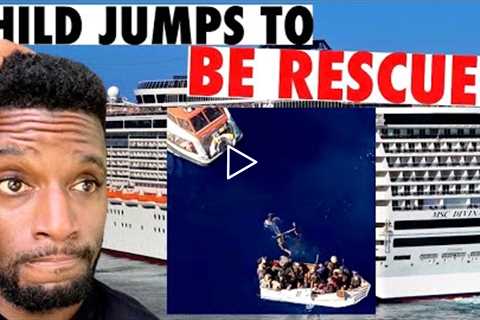 Child Refugee JUMPS Into Ocean To Be Rescued By Cruise Ship