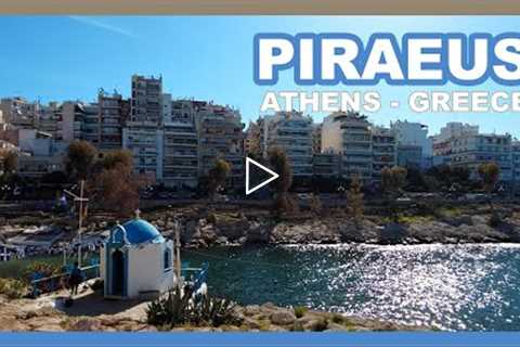 Walking Tour Around PIRAEUS PORT // Sunny Day ATHENS GREECE