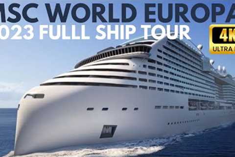MSC World Europa Full Cruise Ship Tour 4k