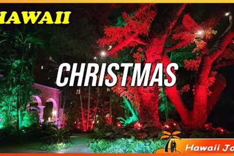 Christmas Eve Night in Waikiki 🌈 Kalakaua Ave, Oahu ⛱️ Mele Kalikimaka!🌴 Hawaii 4K Driving