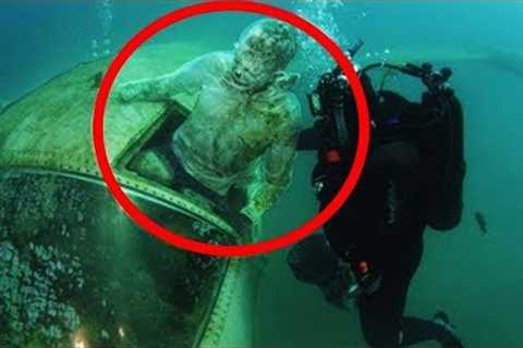 Diver Solves 75 Year Old Mystery After Body Trapped In Plane Grabs Hold Of Him...