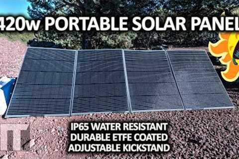 BLUETTI PV420 420w Water Resistant Portable Solar Panel Review
