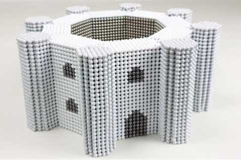 How to make Castel del Monte from 30000 Magnetic Balls | Magnetic Games