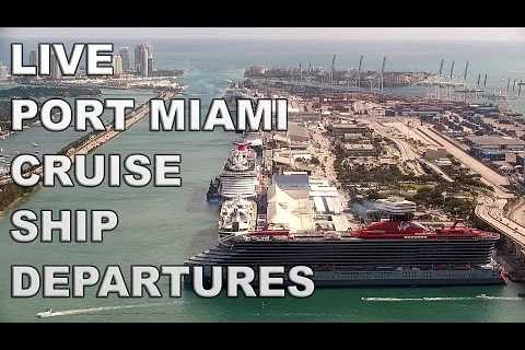 🔴 LIVE Port of Miami Cruise Ship Departures Jan 23 2023