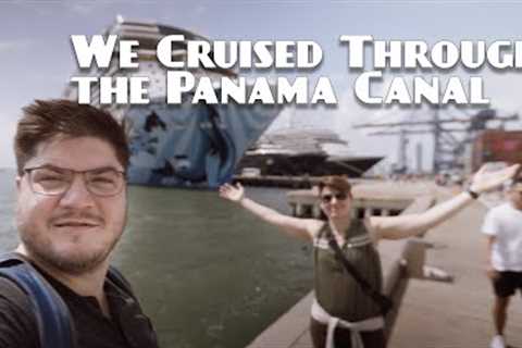 We took a cruise through the Panama Canal! Our first look at the ship.