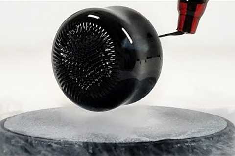 Experiment at  -196°C, Ferrofluid in Quantum Levitation | Magnetic Games