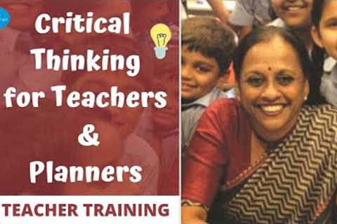 Critical thinking for Teachers & Planners | Teacher Training courses | Poetry / Writing with..