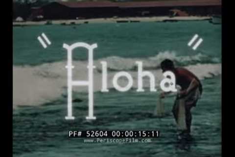 HONOLULU HAWAII 1940s TRAVELOGUE FILM   SURFING  WAIKIKI BEACH & DIAMOND HEAD 52604