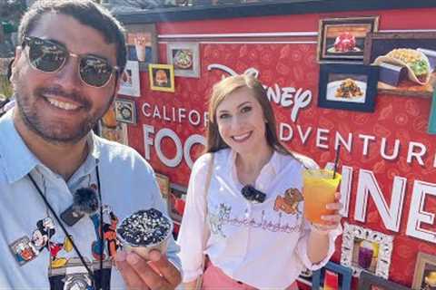 Trying NEW Food and Drinks at Food & Wine Festival 2023! Opening Day at Disney California..
