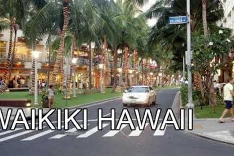 Waikiki, Hawaii, USA | Street Walk | Shopping and Waikiki Beach