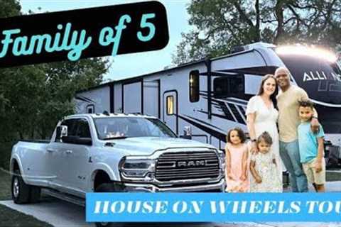 RV Tour: Family of 5 From 5,300 sqft to Full-Time RV Living!