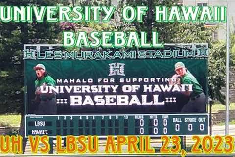 Hawaii Vs. Long Beach State College Baseball April 23, 2023