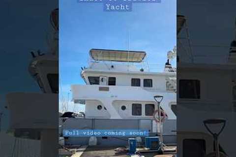 Inace 86 Long-Range Liveaboard Steel Trawler Yacht! #shorts #boats