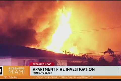 Massive fire ripped through Pompano Beach apartment building