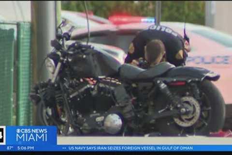 Miami police search for driver who fled scene in fatal crash with motorcyclist