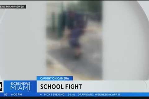 Parent upset over school fight caught on camera