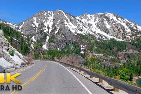 Sierra Nevada Mountain Scenic Drive to Lake Tahoe 4K | Emerald Bay