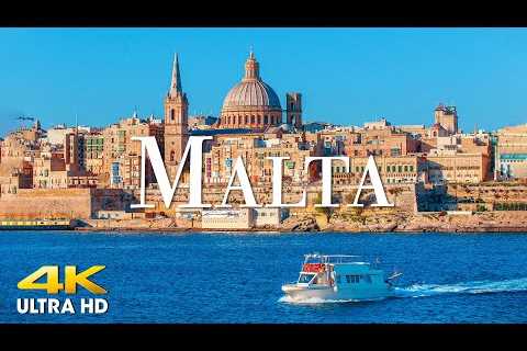 Explore the island nation of Malta from the air with beautiful relaxing music - 4K VIDEO UHD MALTA