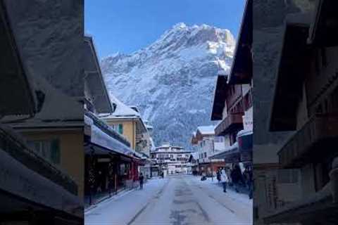 Driving through Switzerland in the Snow | Grindelwald Fairytale Village ❄️