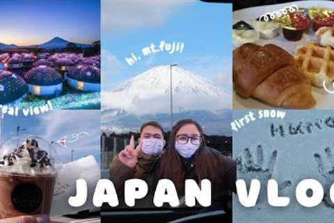 JAPAN ☃️ seeing Mt. Fuji! hubby''s first snow, family trip & nature during winter 🗻