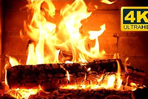 🔥 The BEST Cozy Fireplace 4K (12 HOURS). Fireplace Ambience with Crackling Fire Sounds
