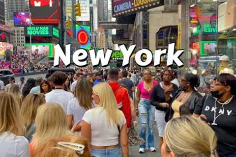 New York 4k Walk 2023 - Manhattan 4K NYC - Times Square