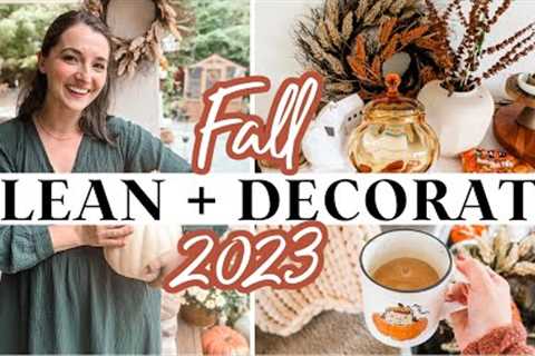 FALL CLEAN + DECORATE W/ME 2023! | Cozy + Simple Autumn Home Decor Tour | HOMEMAKING MOTIVATION