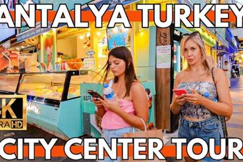 ANTALYA TURKEY 2023 CITY CENTER,BAZAAR,KALEİÇİ,OLD TOWN 13 SEPTEMBER WALKING TOUR | 4K UHD 60FPS