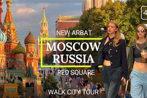 🔥 How live in Russia 2023? Moscow City Walk Tour: New Arbat to Red Square 4K HDR