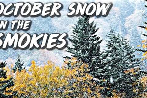 OCTOBER SNOW IN THE SMOKIES! Gorgeous Fall Color Mixes With Early Snowfall In The Smoky Mountains