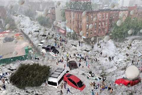 Africa is in chaos! Cars and houses destroyed, super hailstorm in Johannesburg