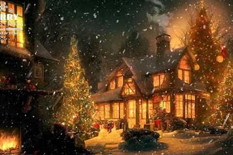 Peaceful Instrumental Christmas Music - Relaxing Christmas music Snowy Christmas Night