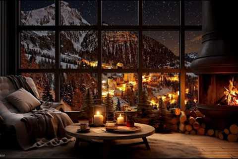 🔥 Cozy Ambience with fireplace | Relax with warm background bar to give you a good night''s sleep