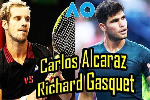 Carlos Alcaraz vs Richard Gasquet Round 1 SET1.TieBreak | Highlights | AO 2024