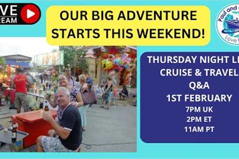 Join us for our Thursday Night Live Cruise and Travel Q&A - Ask Us Anything!
