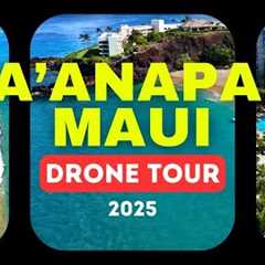 Drone Tour of Kaanapali Beach Maui, Sheraton to Hyatt - Resorts, Snorkeling & Summer 2025..