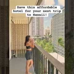 Super affordable/beautiful hotel in Waikiki, with FREE parking! #travel #oahu #hawaii #explore