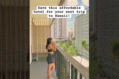 Super affordable/beautiful hotel in Waikiki, with FREE parking! #travel #oahu #hawaii #explore