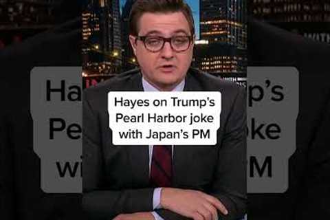 Hayes reacts to Trump''s Pearl Harbor joke with Japan''s PM